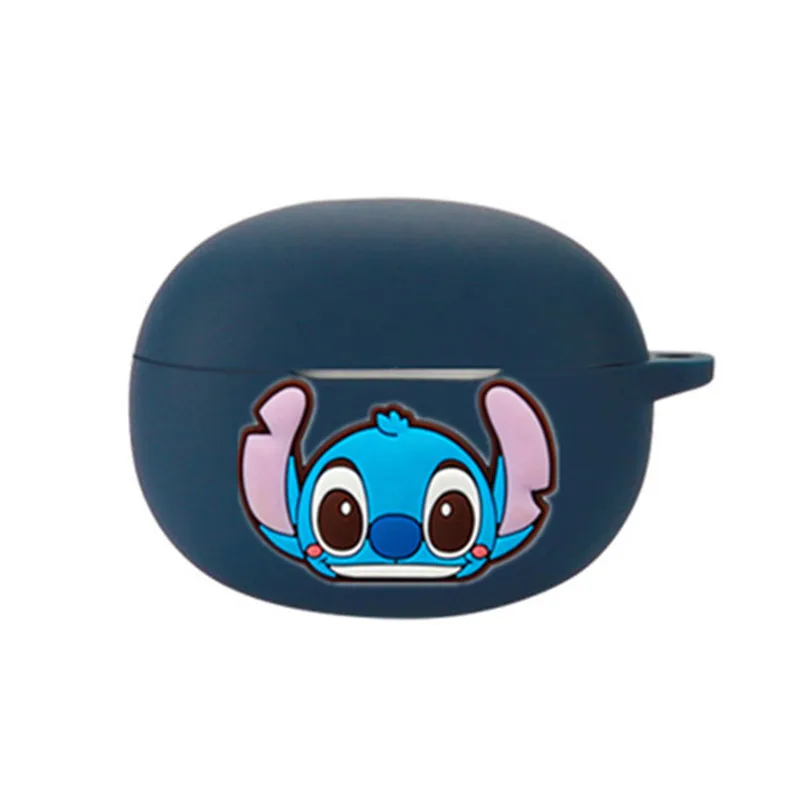 Cartoon Disney Earphone Case Cover For Realme Buds T100 Silicone Blutooth Earbuds Charging Box Protective Cover With Hook