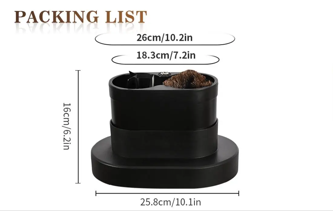 Commercial Electric Coffee Portafilter Cleaner Large Capacity Knock Box Head Espresso Coffee Powder Tool for Coffee Shops