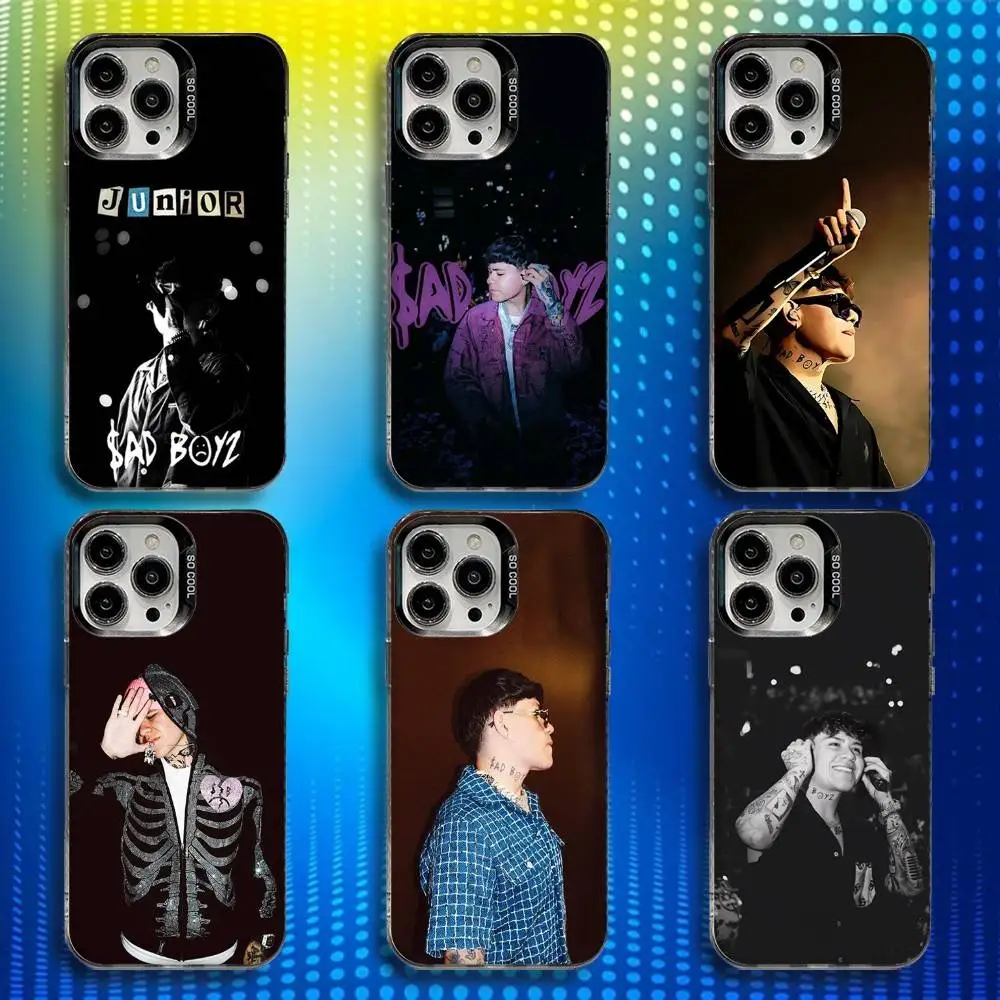 

J-Junior H Singer ROCK Phone Case For iPhone 16,15,14,13,12,11,Mini,Pro,SE,MAX White Matte Shockproof Cover