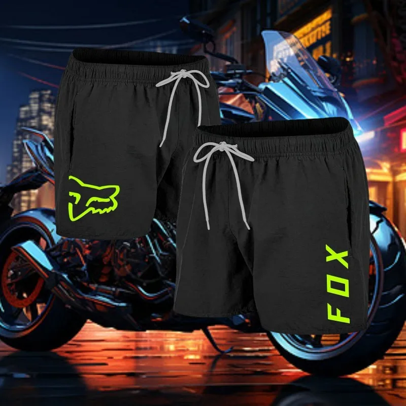 

2025 New Men's Quick-drying Motorcycle Shorts Comfortable Casual Sports Breathable Shorts F OX Fashion Trendy Street Shorts