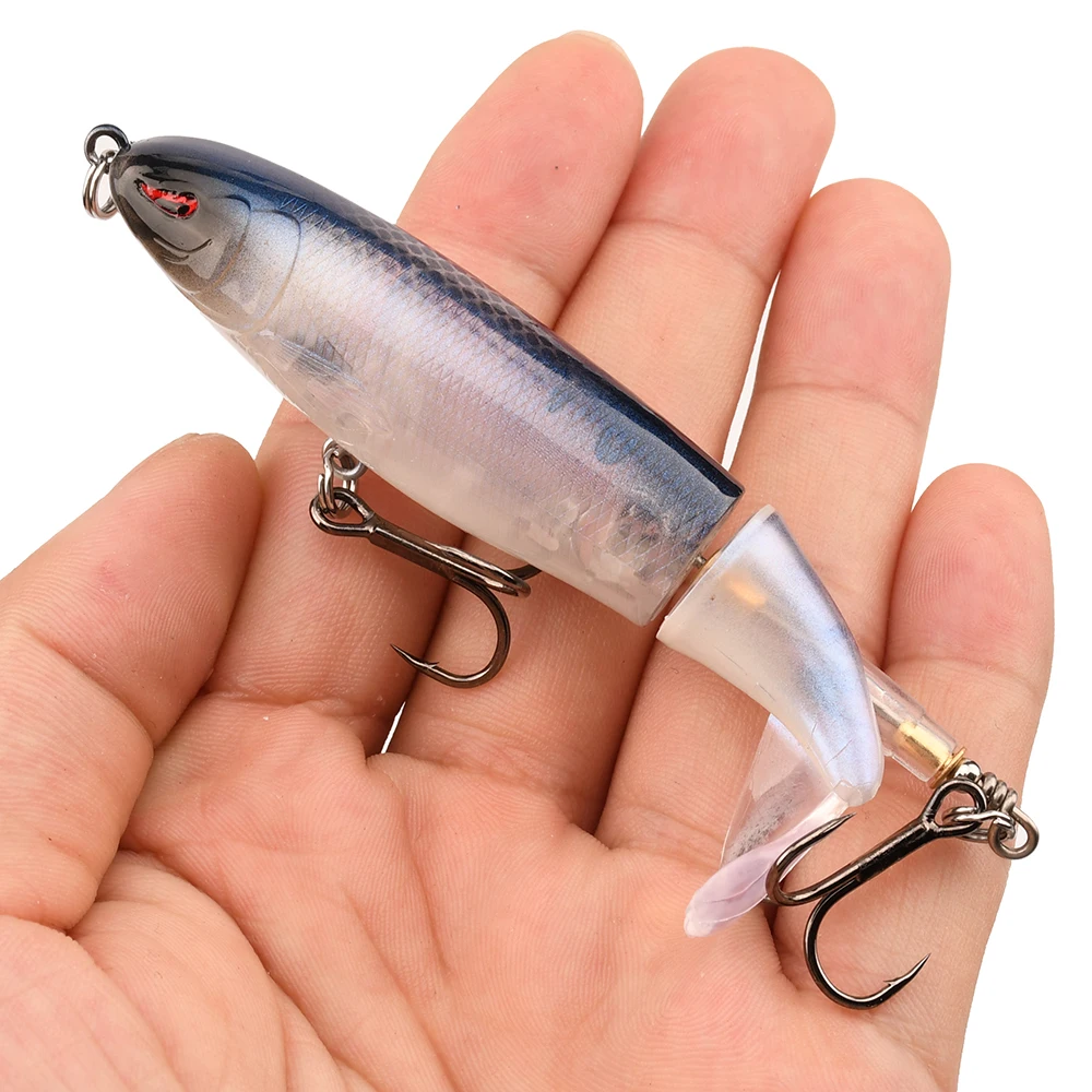 Topwater Fishing Lure Bait – Propeller-Bleistift, harter Köder für Süßwasserangeln – realistische Simulation, hochwertiger Kunststoff – ca – Detail 6