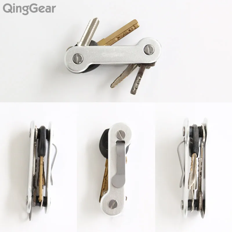 QingGear SKEY Key Organizer Holder door Key Pocket Organization Tool Key Clip With pocket Clip 3 Sets Screw