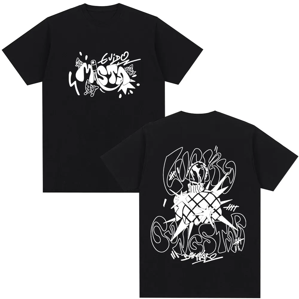 Camisetas de Anime Jojo Bizarre Adventure Guīdo Mista para hombre y mujer, camisetas informales de algodón Y2K de manga corta, camisetas de gran tamaño, ropa de calle Harajuku