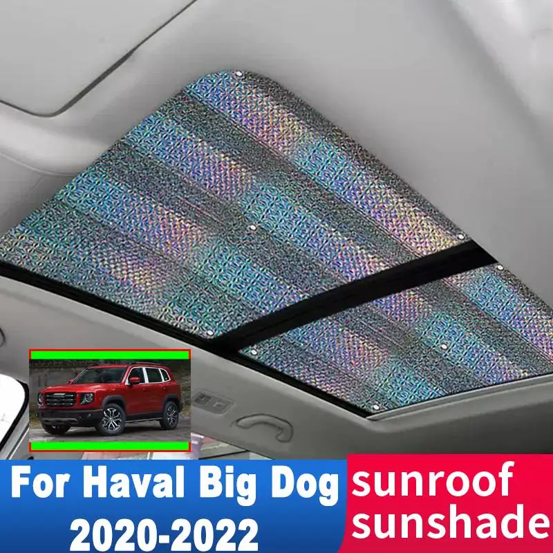 

Auto Sunroof Sunshade For Haval Big Dog Dargo 2020-2022 2021 Accessorie Roof 2x Sunscreen Heat Insulation Sun Anti-UV Windscreen