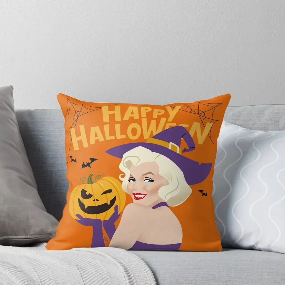 

Trick or treat Throw Pillow anime girl pillow cover christmas luxury home accessories pillow