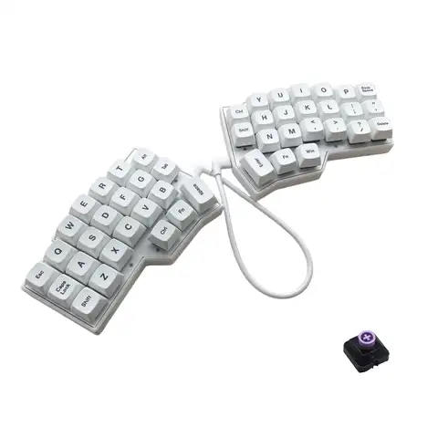 Topre Switch Electrostatic Capacitive Split Ergonomic Keyboard, 3*6 Layout VIAL Programmable, Silent Soft Tactile
