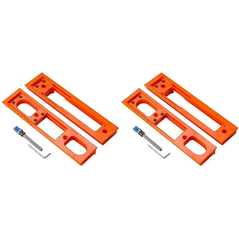 kycor-2x-ドアヒンジジグ取り付けキット、調整可能なドアフレームヒンジテンプレートルータージグはほとんどのドアに適合します