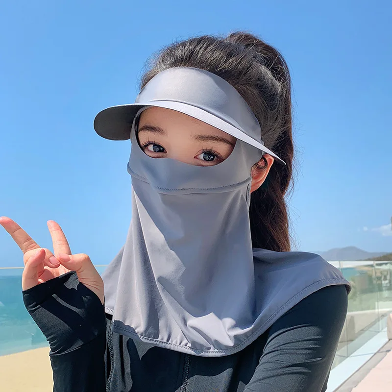 

Sunscreen mask, summer face cover, female cycling breathable and UV protection