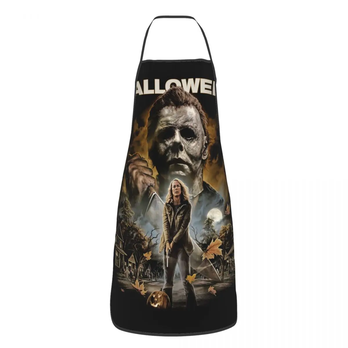 Michael Myers Apron for Women Men Unisex Bib Halloween Horror Movie Cooking Kitchen Tablier Cuisine Chef Gardening