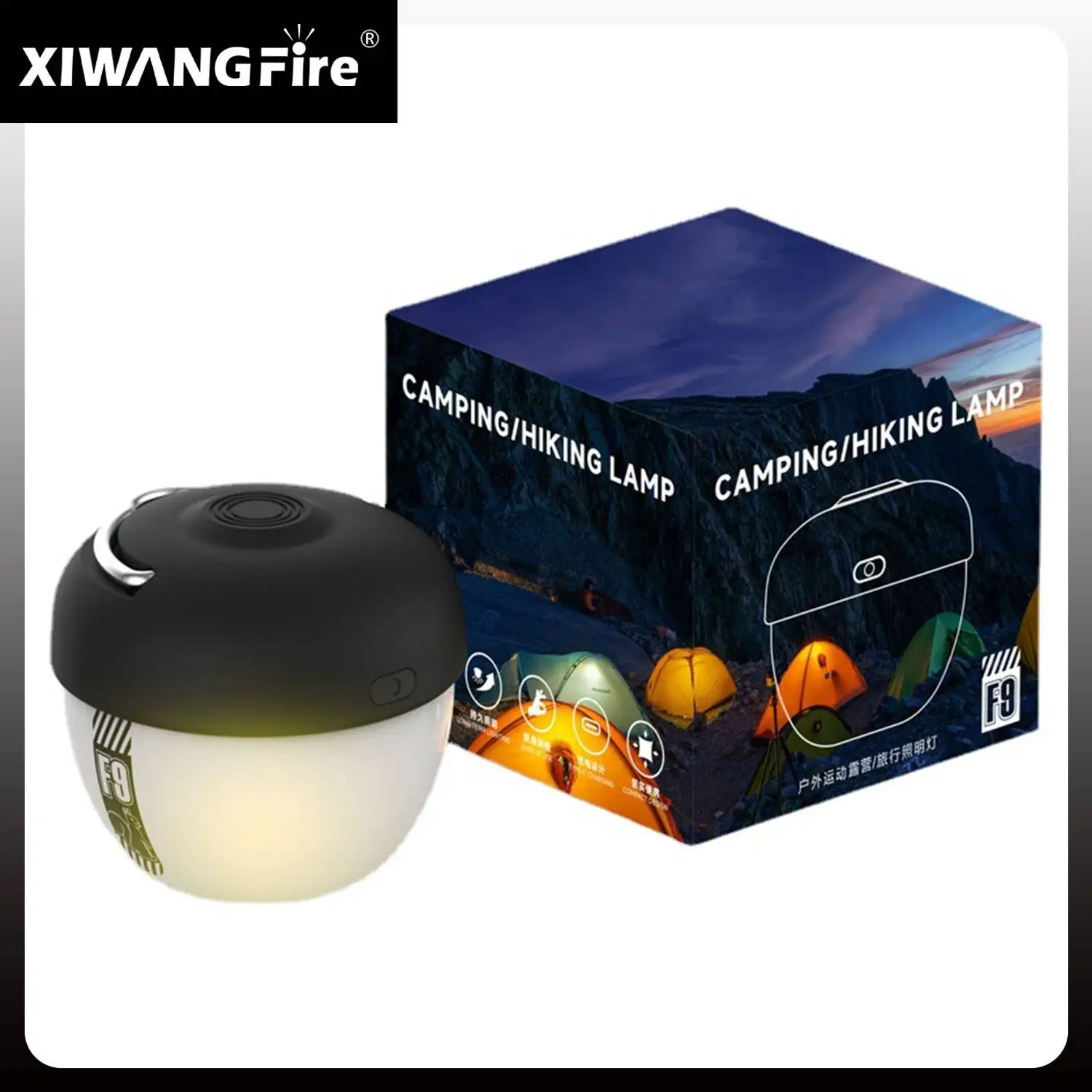 

Portable Lanterns With Magnetic/hook 4 Light Modes USB Rechargeable Camping Lights Outdoor Emergency Hiking Night Hanging Lamp