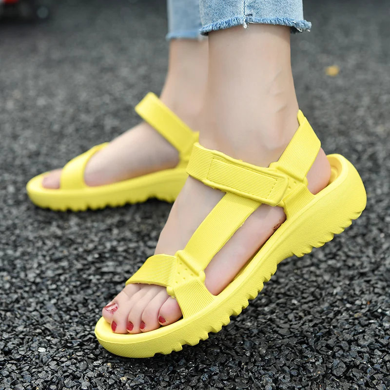 Dames Sandalen Mode Trend Anti-Slip Slijtvaste Lightweoght Eva Platte Sandalen Voor Vrouwen Outdoor Strandschoenen Voor Vrouwen