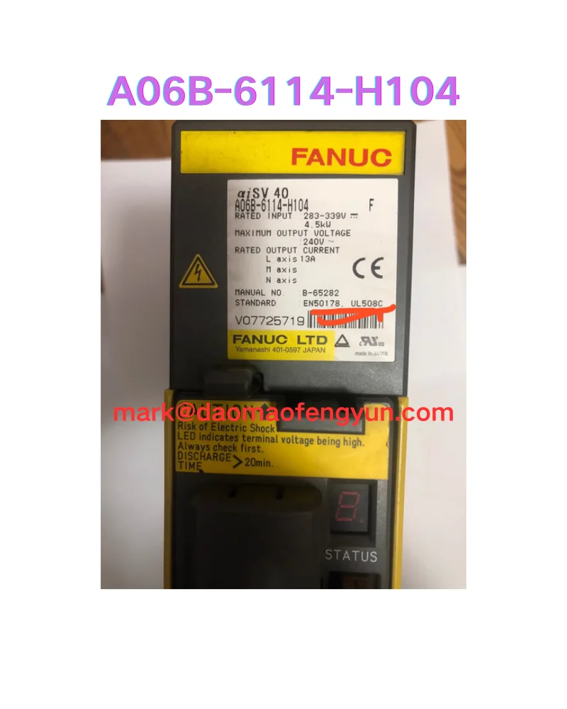 

A06B-6114-H104 Used Servo Drive Testing OK