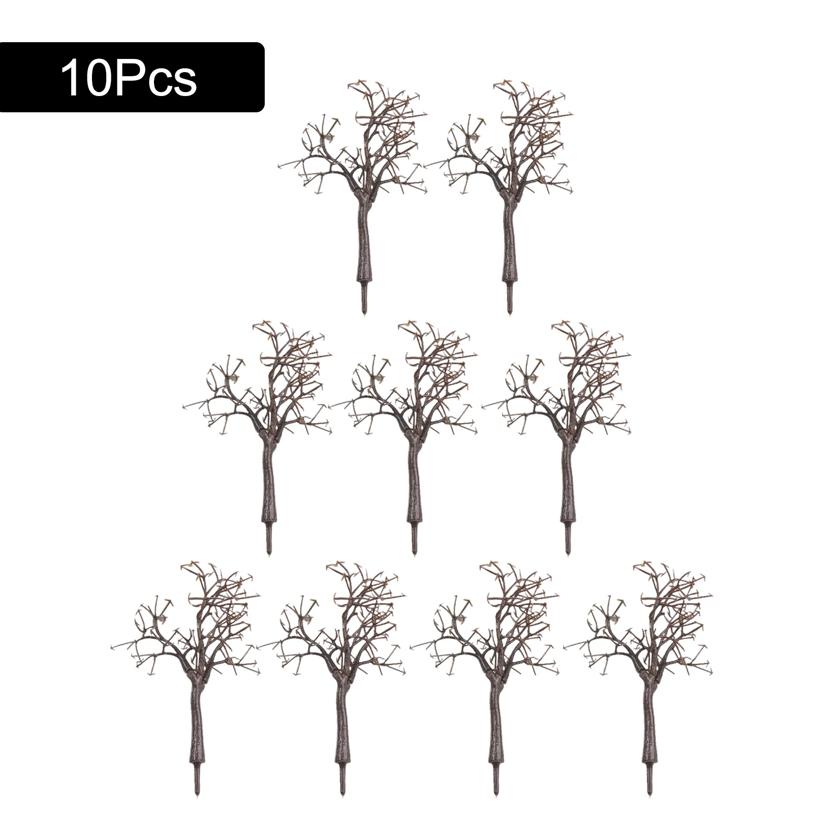 10pcs 12cm Model Trees Scenery Landscape Decor 1:75 Model Bare Tree Trunk Train Layout Tree Building DIY Decoration