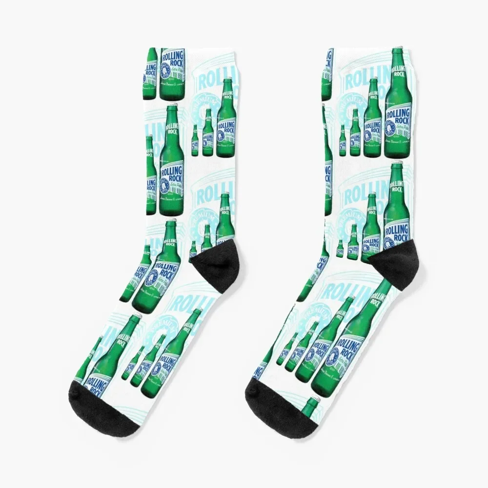 

Rolling Rocks in a Row: COLOR Socks sports stockings sheer Male Socks Women's