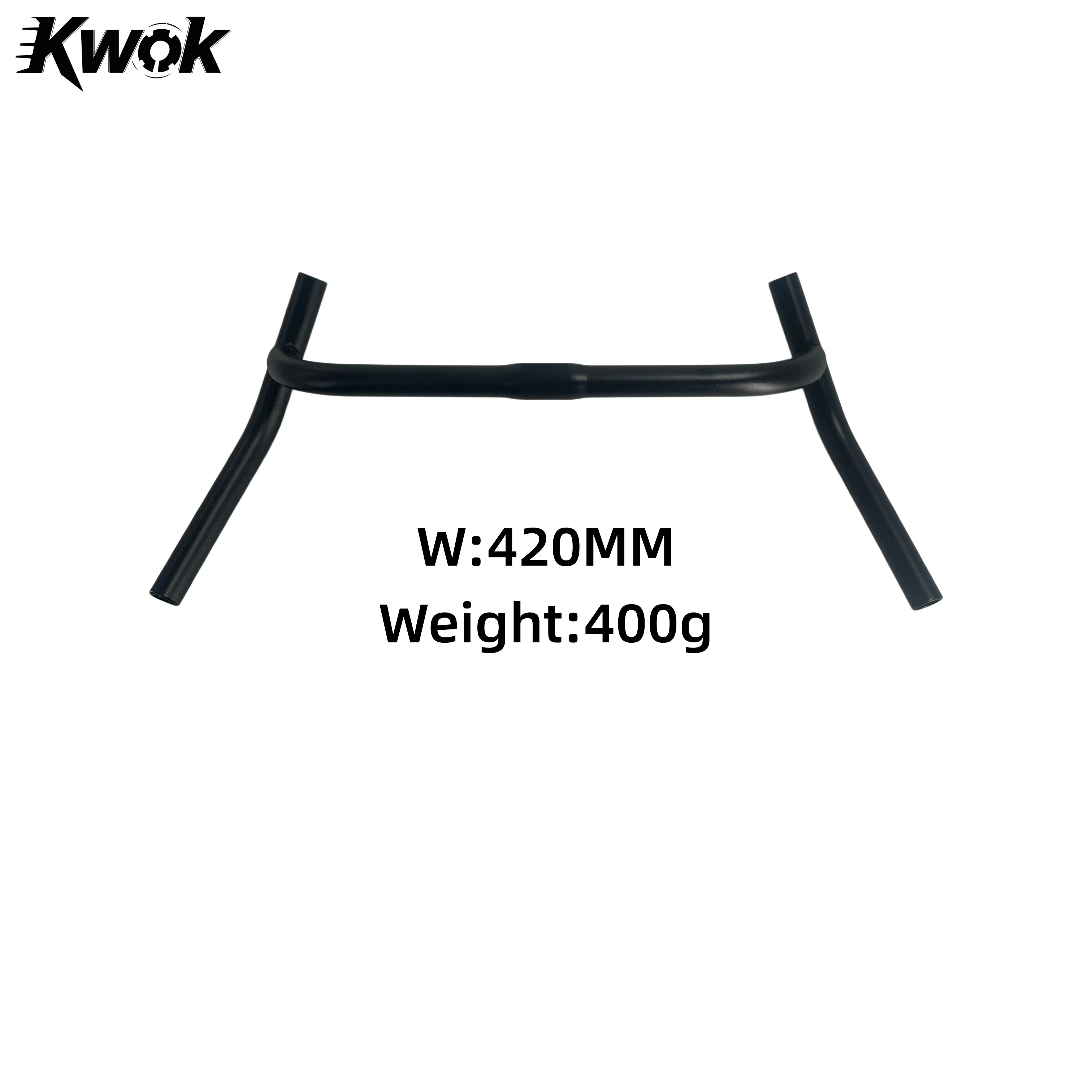 Kwok Neuer Legierungs-Lenker Gravel H 25,4MM mit großer Flare-Bar für Cyclocross, Straßen- und MTB-Fahrräder, Legierungs-Faser-Reisefahrrad – Detail 9