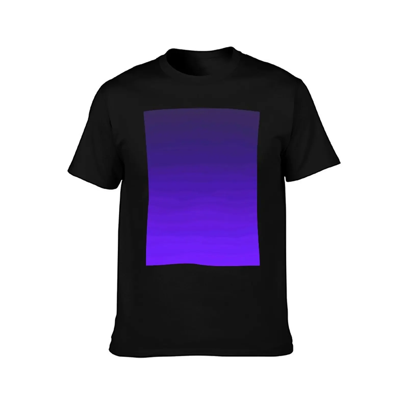 Rich Bright Purple Indigo Blue Ombre Gradient T-Shirt kawaii clothes funny shirt cotton anime t shirts man clothes mens fashion