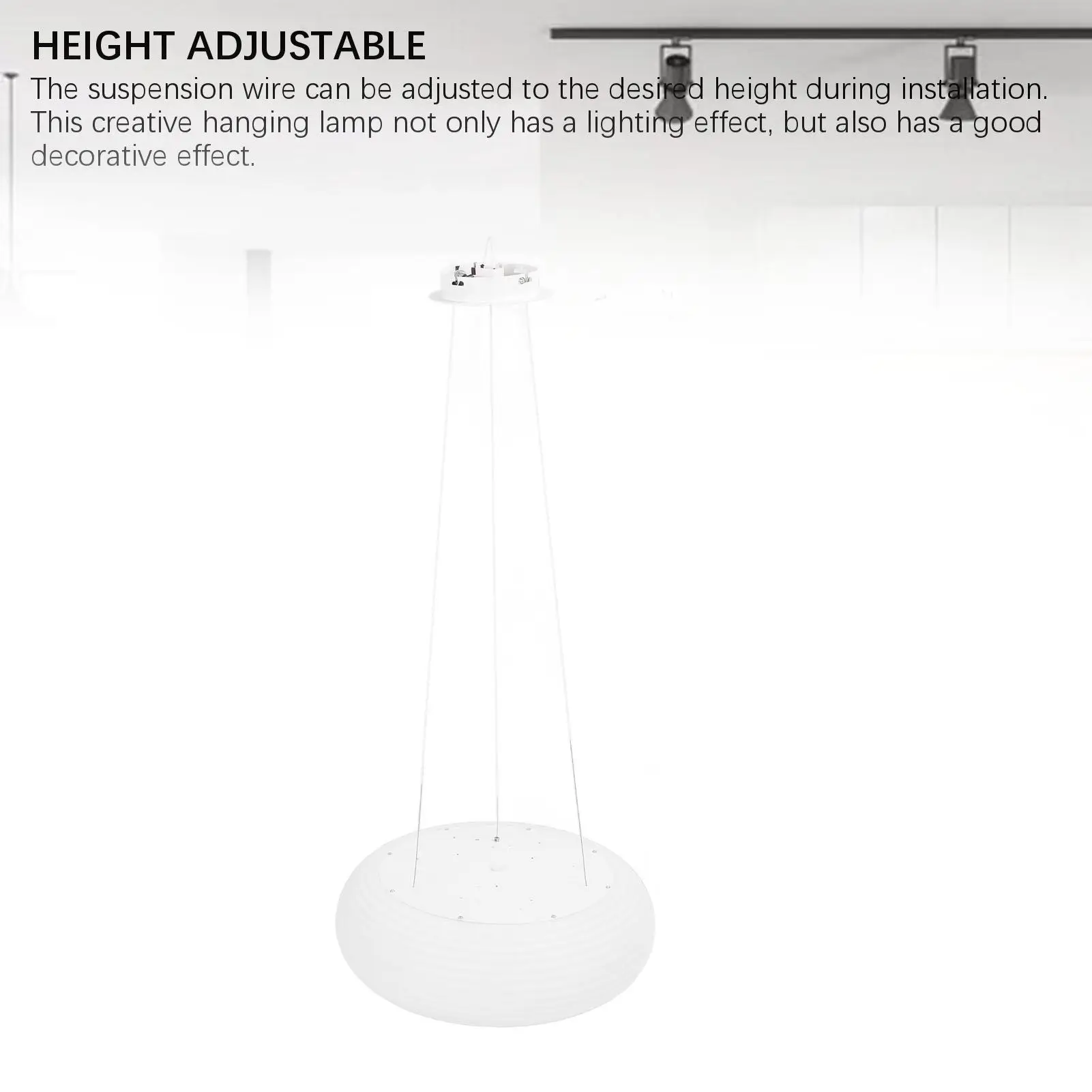 قلادة ضوء قلادة تركيب المصابيح ثلاثة ألوان درجة حرارة مدورة ارتفاع قابل للتعديل ستبليس عكس الضوء الحديثة لغرفة الطعام