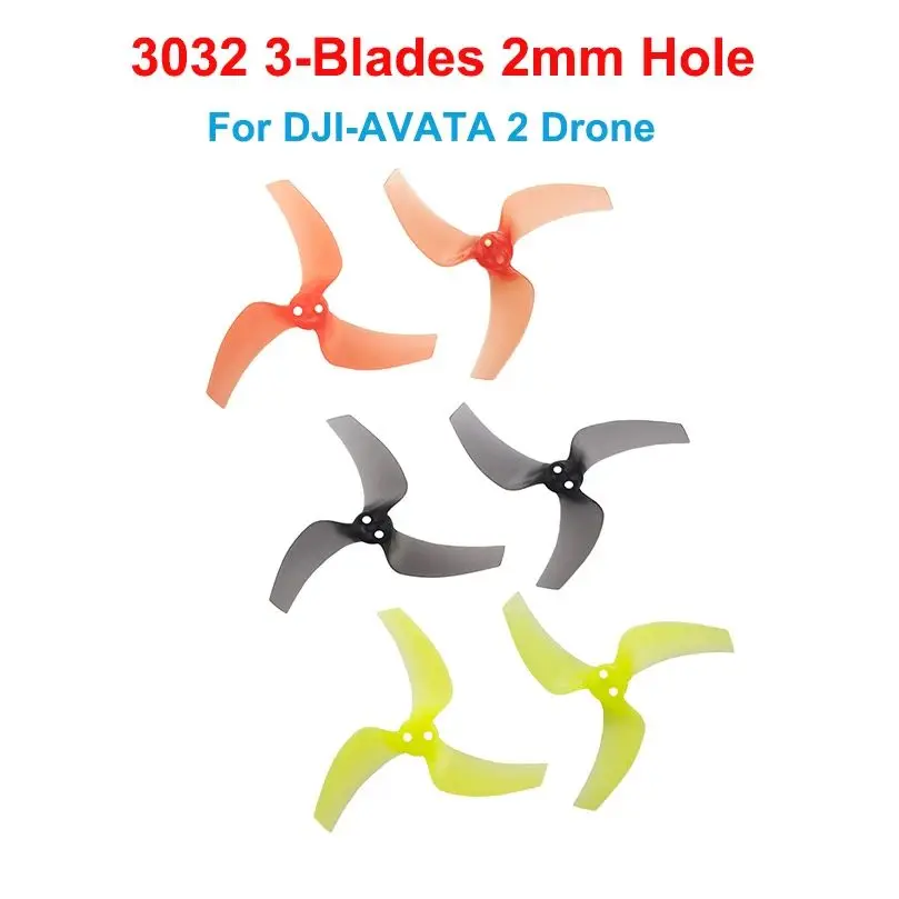 10Pairs GEMFAN 3032 3inch 3-Blades 2mm Hole CW CCW PC Props FPV Propeller For DJI-AVATA 2 Drone Accessories DIY Parts