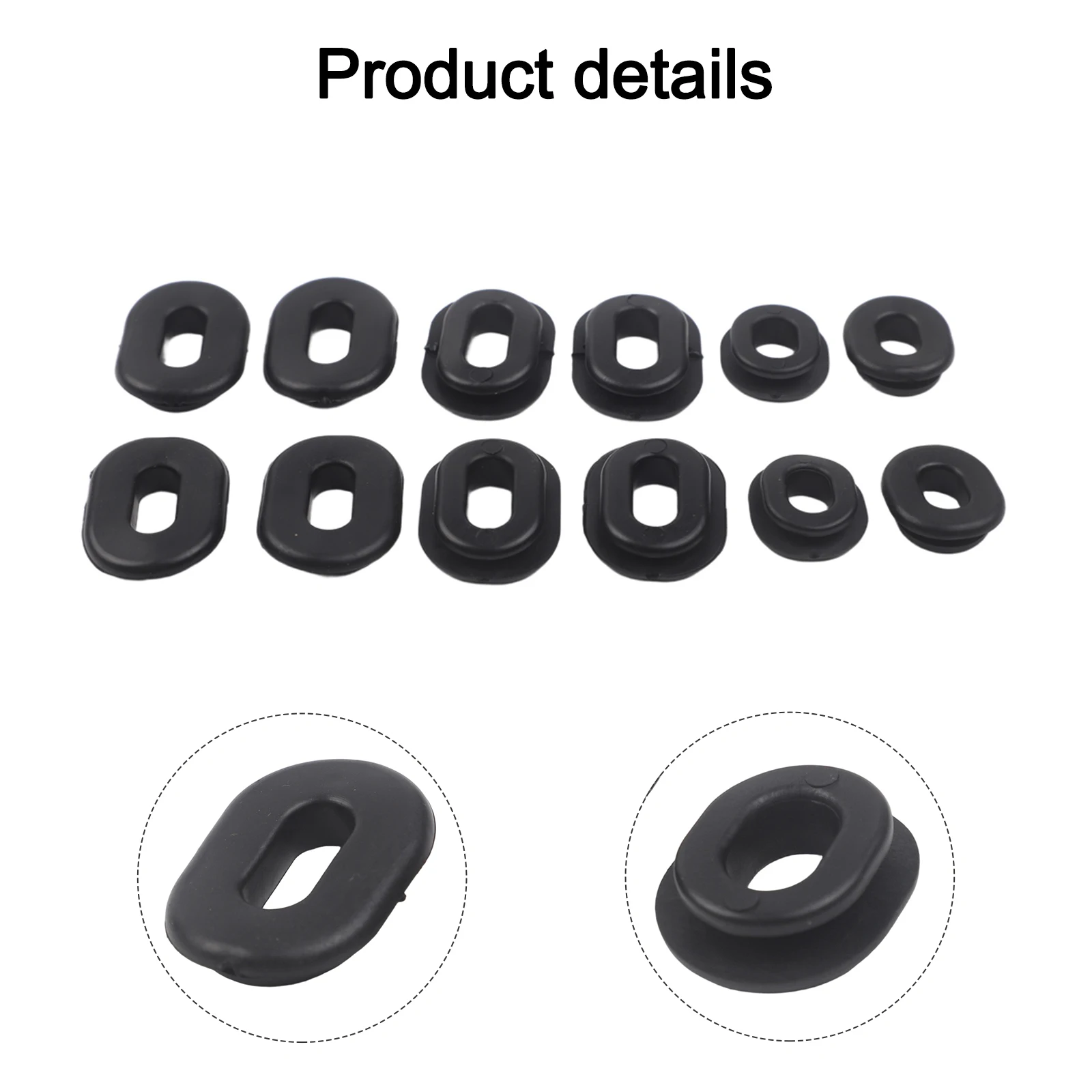Material Plastic Side Cover Grommets Direct Replacement Plastic Construction Pack Of 12 Grommets For Honda CB500K