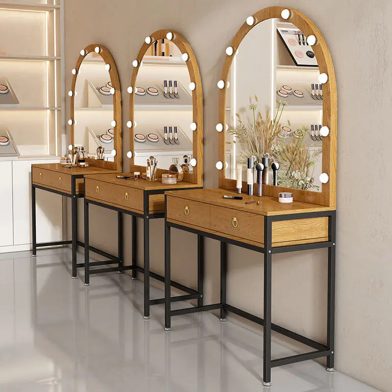 DSA dressing table with lamp dressing table makeup artist special hair salon mirror beauty salon dressing table