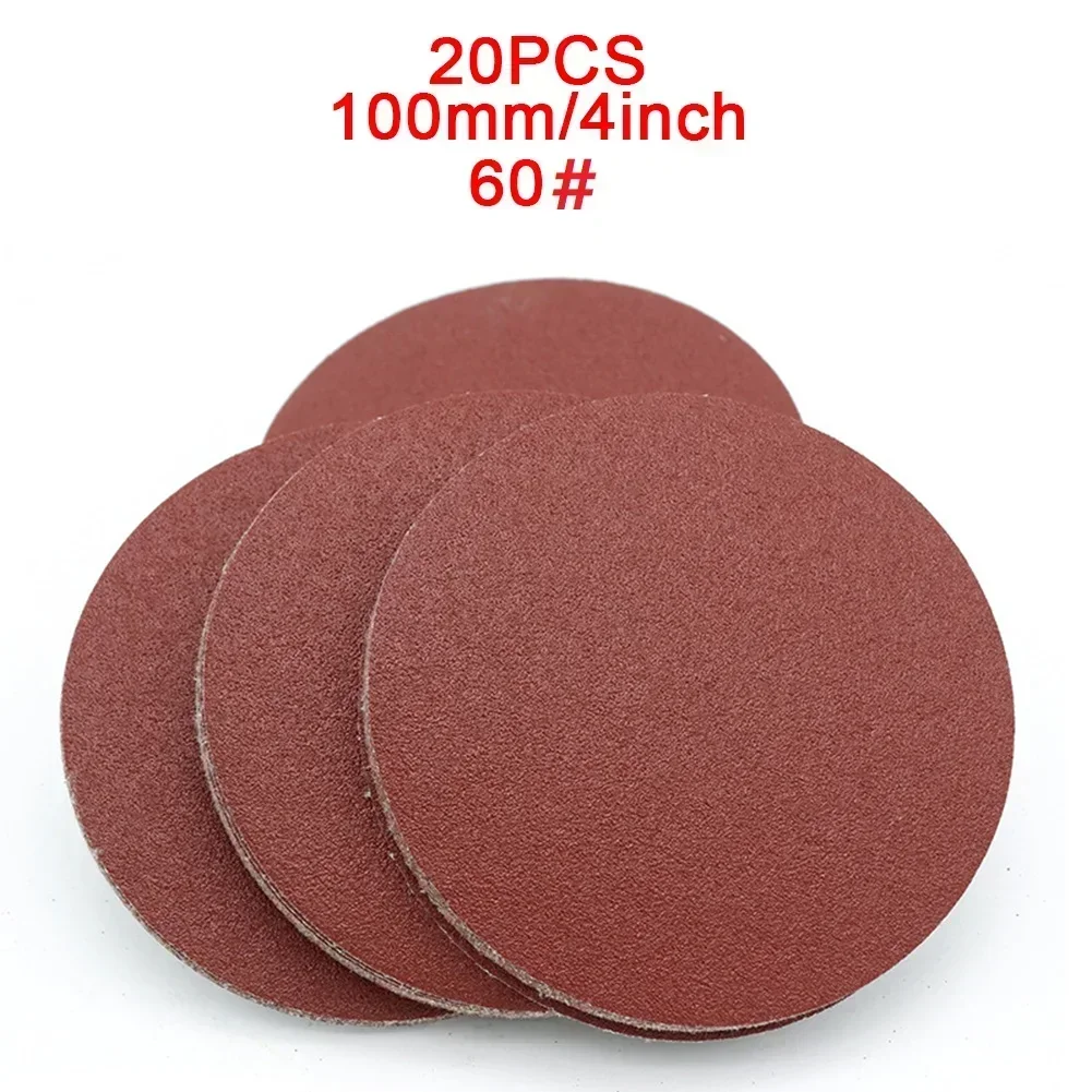 20pcs 4inch 40-2000Grit Special Sandpaper Disk8 Holes Sandpaper Pads Set Hook & Loop Abrasive Sander Paper For Polishing Tools