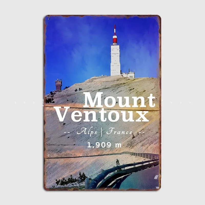 Mont Ventoux Vintage Posters Wall Art Metal Plaques Tin Sign Interior Home Room Decoration Kitchen Wall Decor