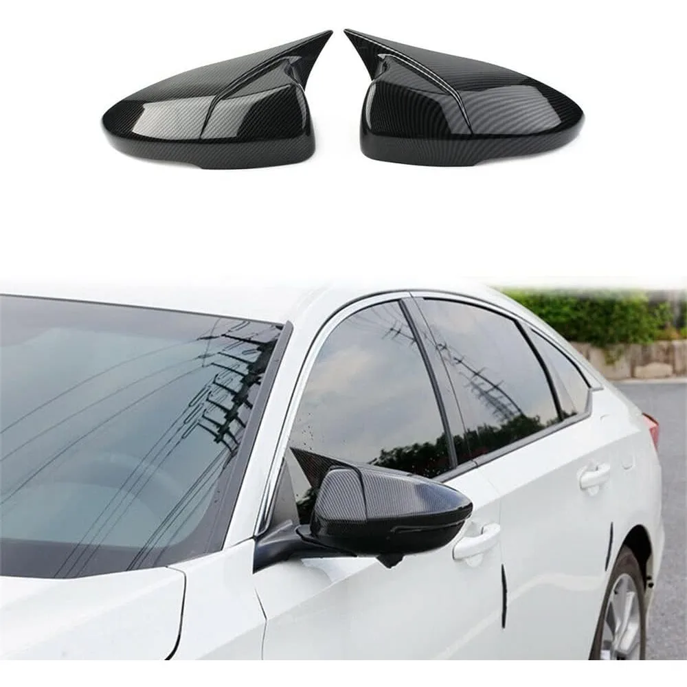 

mirror cap covers ox horn style compatible with honda accord 10th gen 2018-2022 add-on type door rearview mirror cover cap (carb