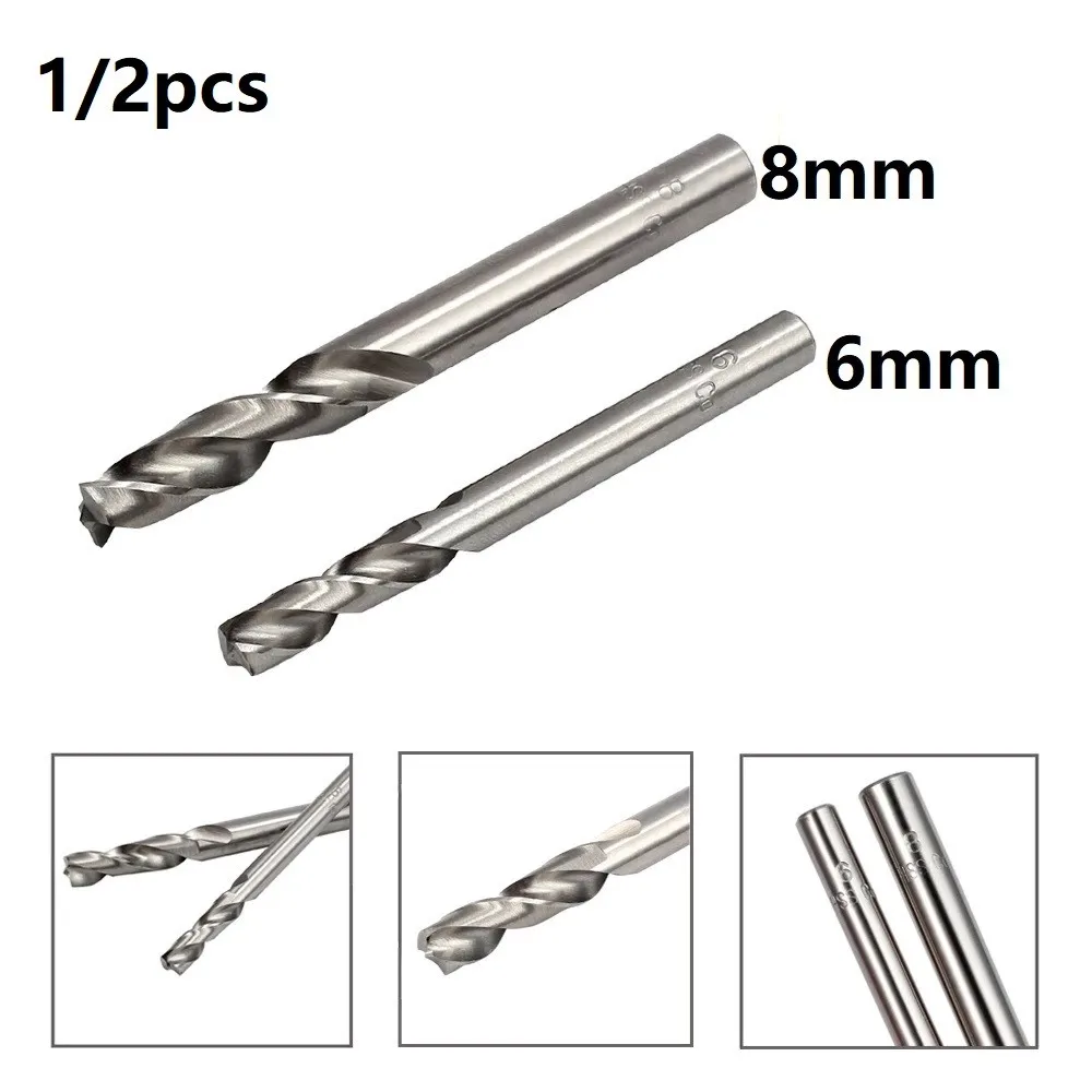 

1/2pc 6mm 8mm Spot Weld Drill Bit HSS CO Drill Drilling-Cutter Welder Remover Metal Hole Opener Spot Weld Drilling Removing Tool