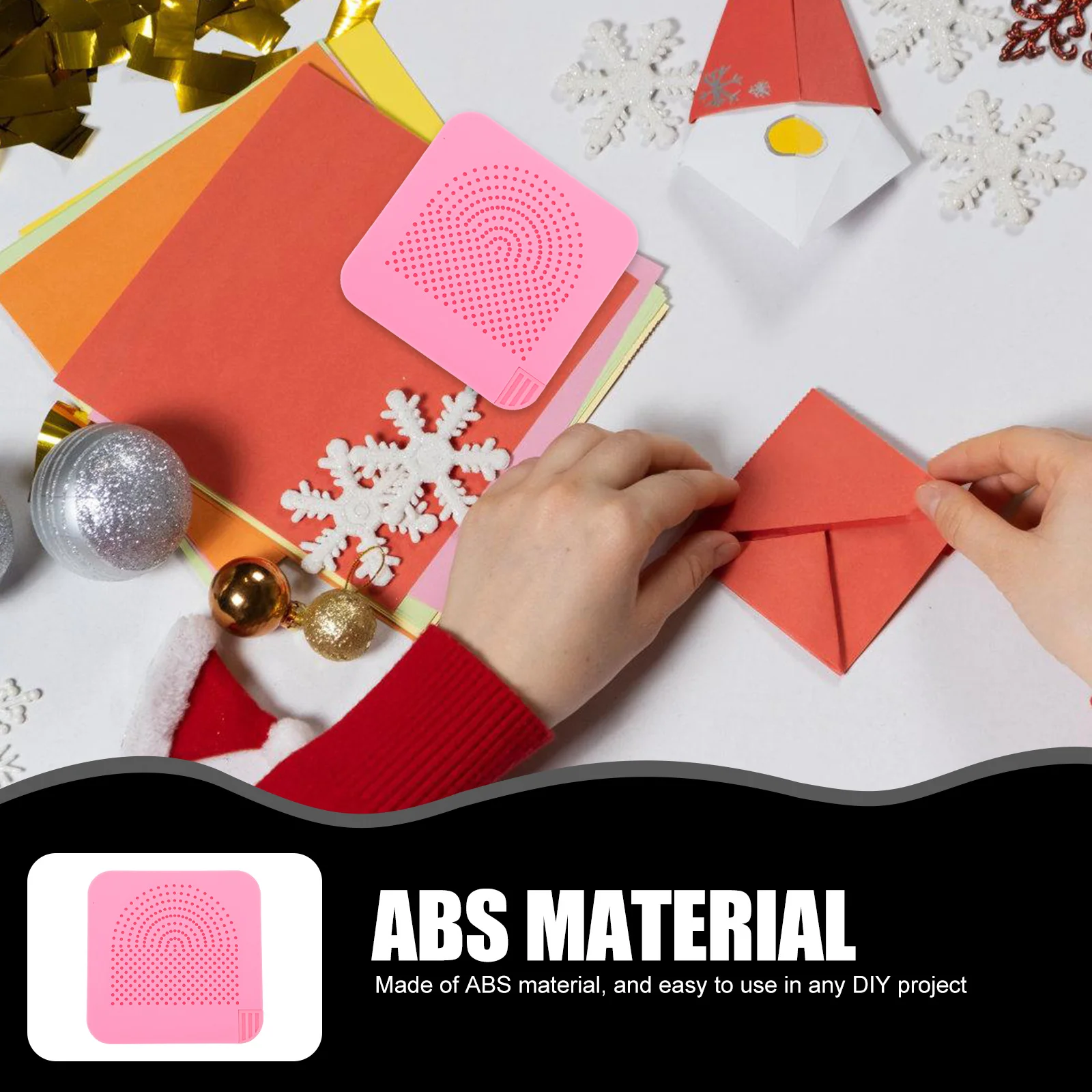 

Square Quilling Board Paper Crafting Winder Roll with Storage Drawer Durable Easy Use for Paper Quilling Decorative DIY Tool