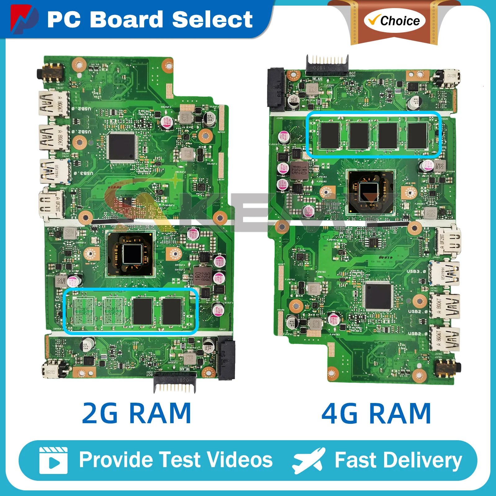 X540MA Laptop Motherboard For ASUS VivoBook X540M F540MA A540MA D540MA X540MAR X540MAS A540M R540M Mainboard W/ N4000 N5000