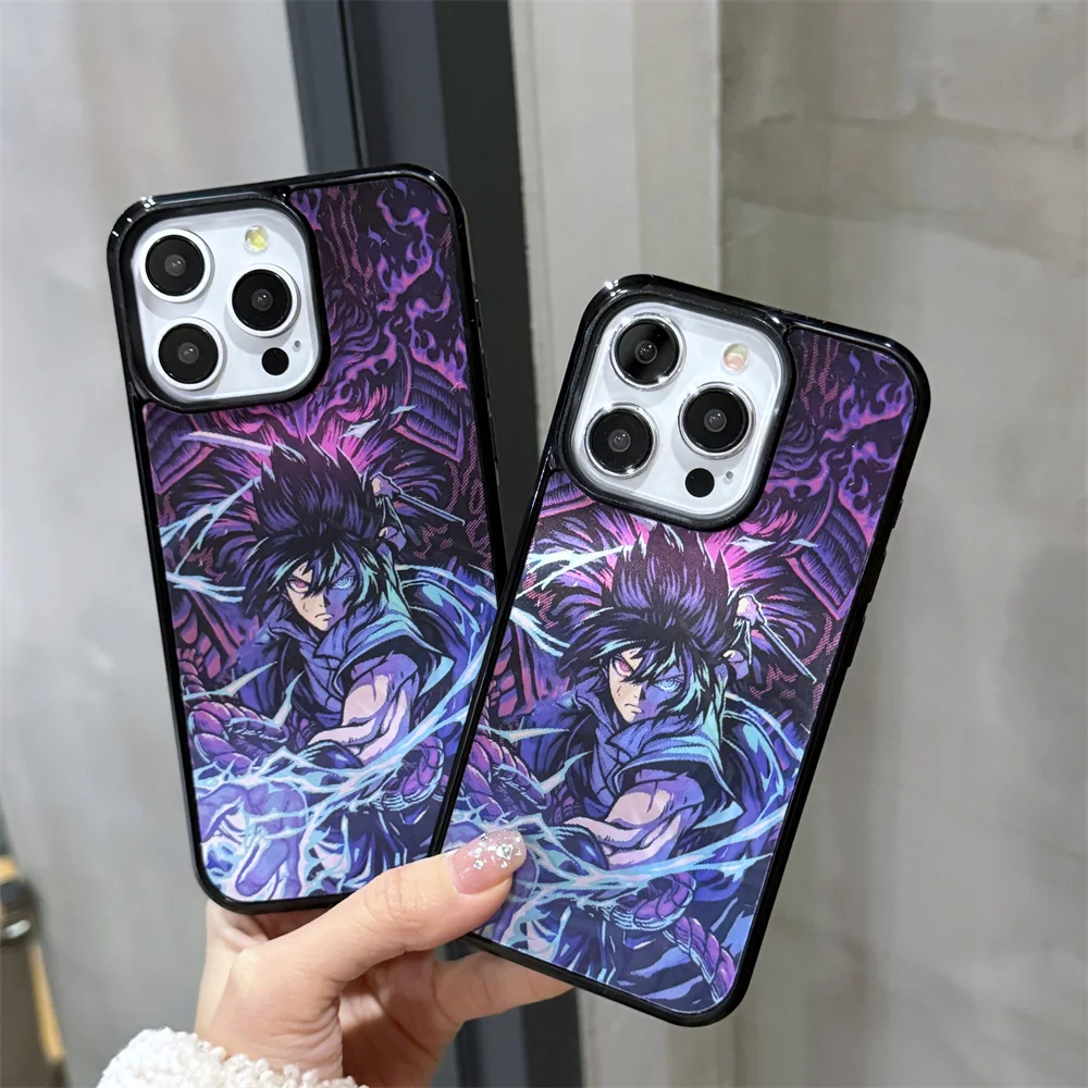 Anime Sasuke Itachi 3D Multi layer patterns Case For iPhone 16 15 14 13 12 Pro Max 11 Magnetic For Magsafe Wireless Charge Cover