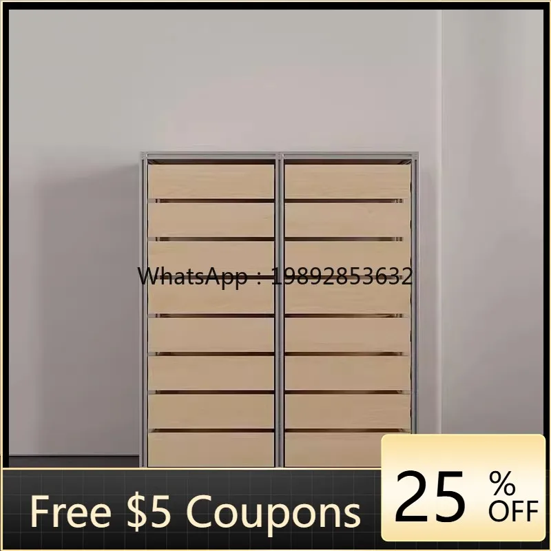 YFY Vintage Aluminum Profile Ocean  Storage Side Cabinet Drawer Multi-Functional Cabinet File Cabinet Chest of Drawers