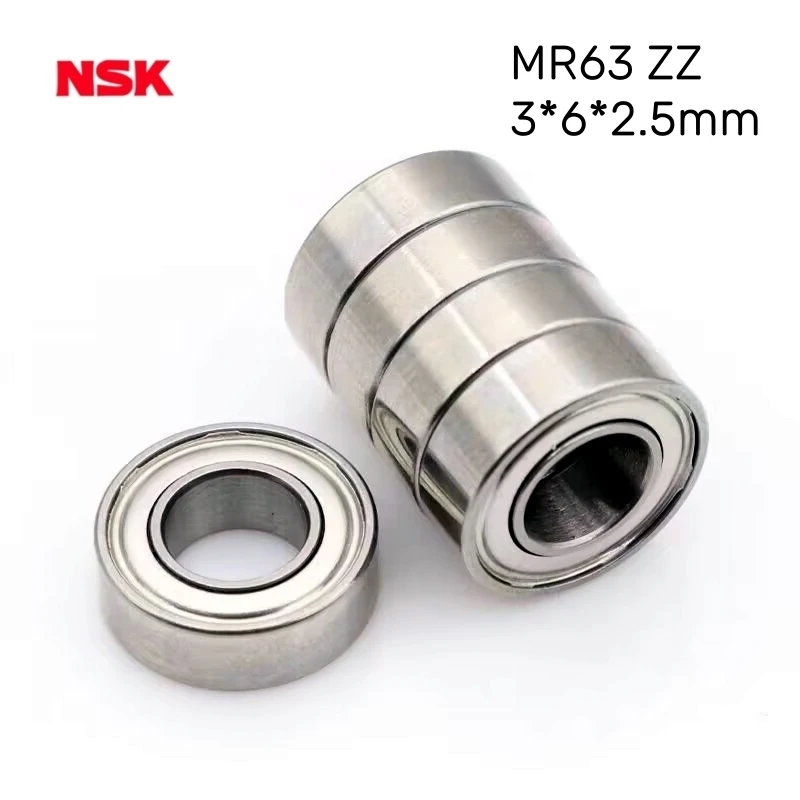 

2/5pcs Deep groove ball NSK Miniature High speed MR63ZZ Bearing 3*6*2.5mm precise bearings steel
