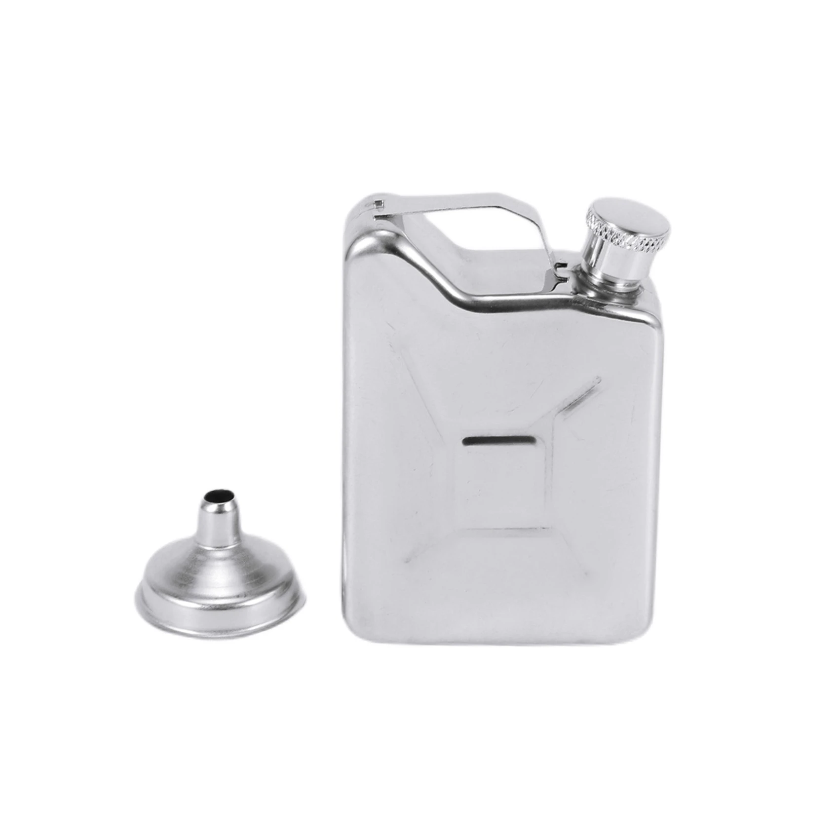 Mini Stainless Steel 5oz Hip Flask Liquor Whiskey Alcohol Fuel Gas Gasoline Can