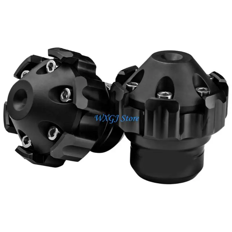 

37JE Universal Motorcycle Anti Drop Front Fork Protector High Strength Aluminum Crash Guard with Vibration Damping Pair