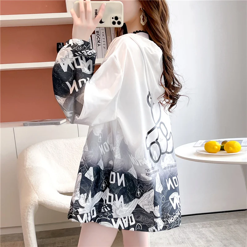2023 New Summer Coat Sunscreen Women's All-Match UV Protection Thin Jackets Sunscreen Short Outwear Ladie