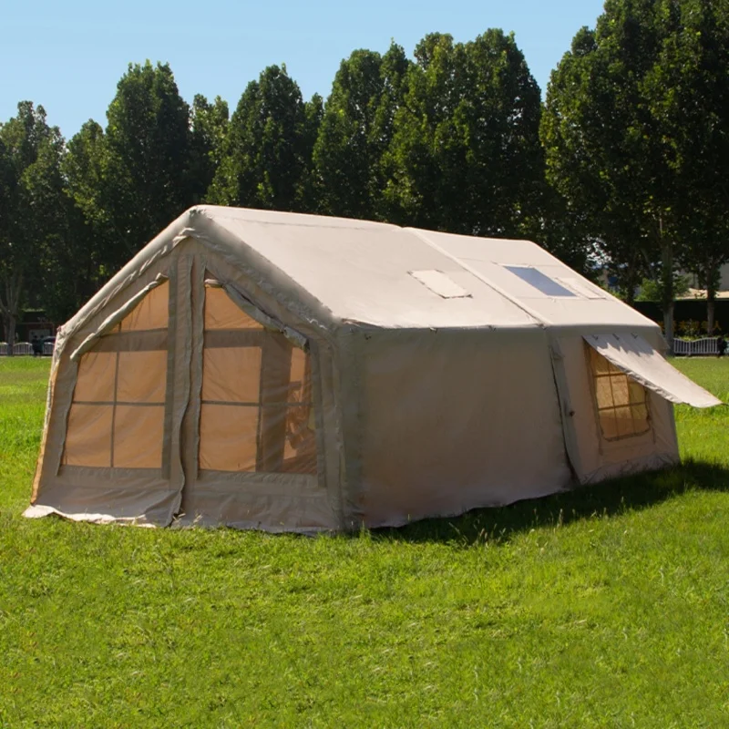 

Hot sale！8.0+8.8 Green Custom Tent Outdoor Camping Family Inflatable Tent
