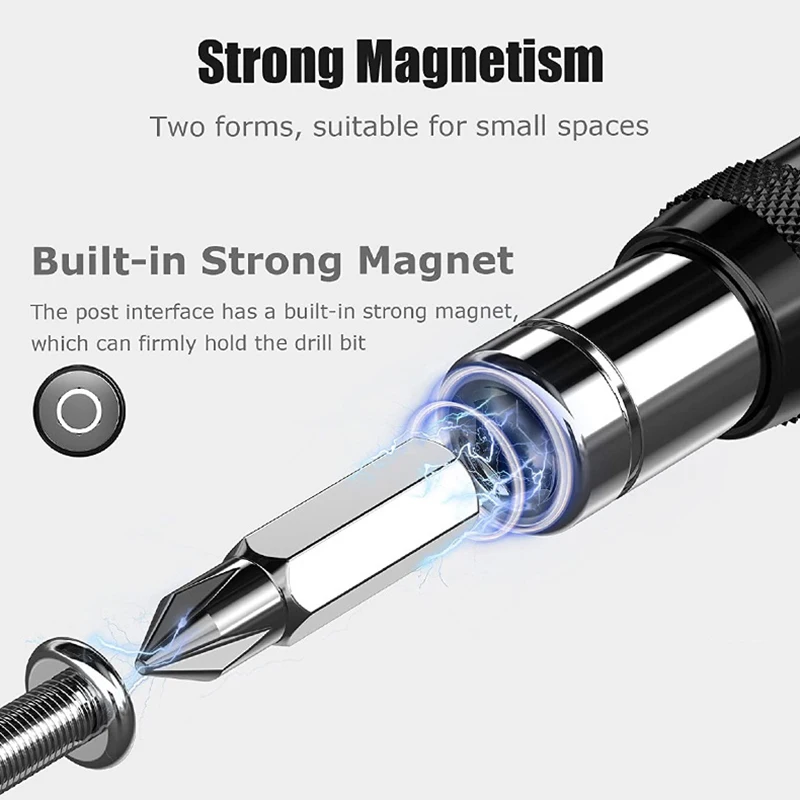 1PC manico esagonale curvo asta di prolunga direzionale vite magnetica punta da trapano adattatore universale accessori per utensili elettrici