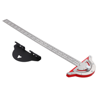 A26F-Woodworkers Ruler Protractor Angle Finder Woodworking Design Ruler Protractor T Square Woodworking Scribing Tools
