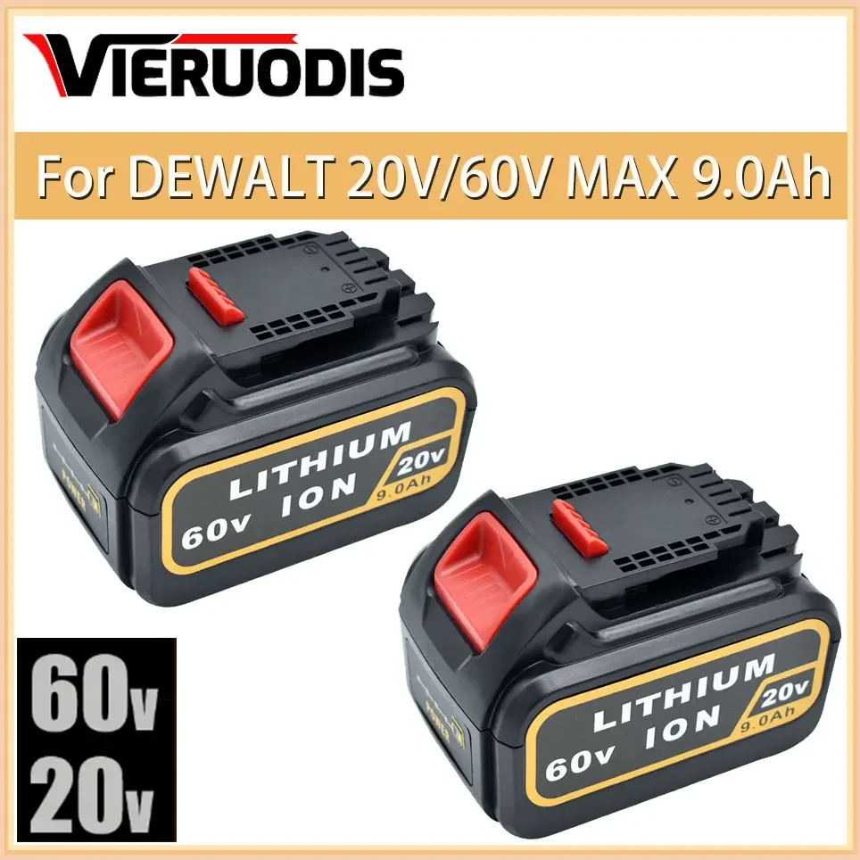 

NEW 9.0Ah 20V 60V MAX Replacement Battery for Dewalt DCB606 DCB609 DCB205 DCB204 DCB206 DCB209 Power Screwdriver Tools Batteries