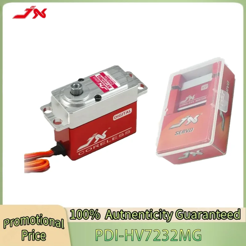 

Цифровой сервопривод JX Servo PDI-HV7232MG 30 кг с большим крутящим моментом, 180 градусов, высоковольтный, для радиоуправляемых вертолетов и авиамоделей