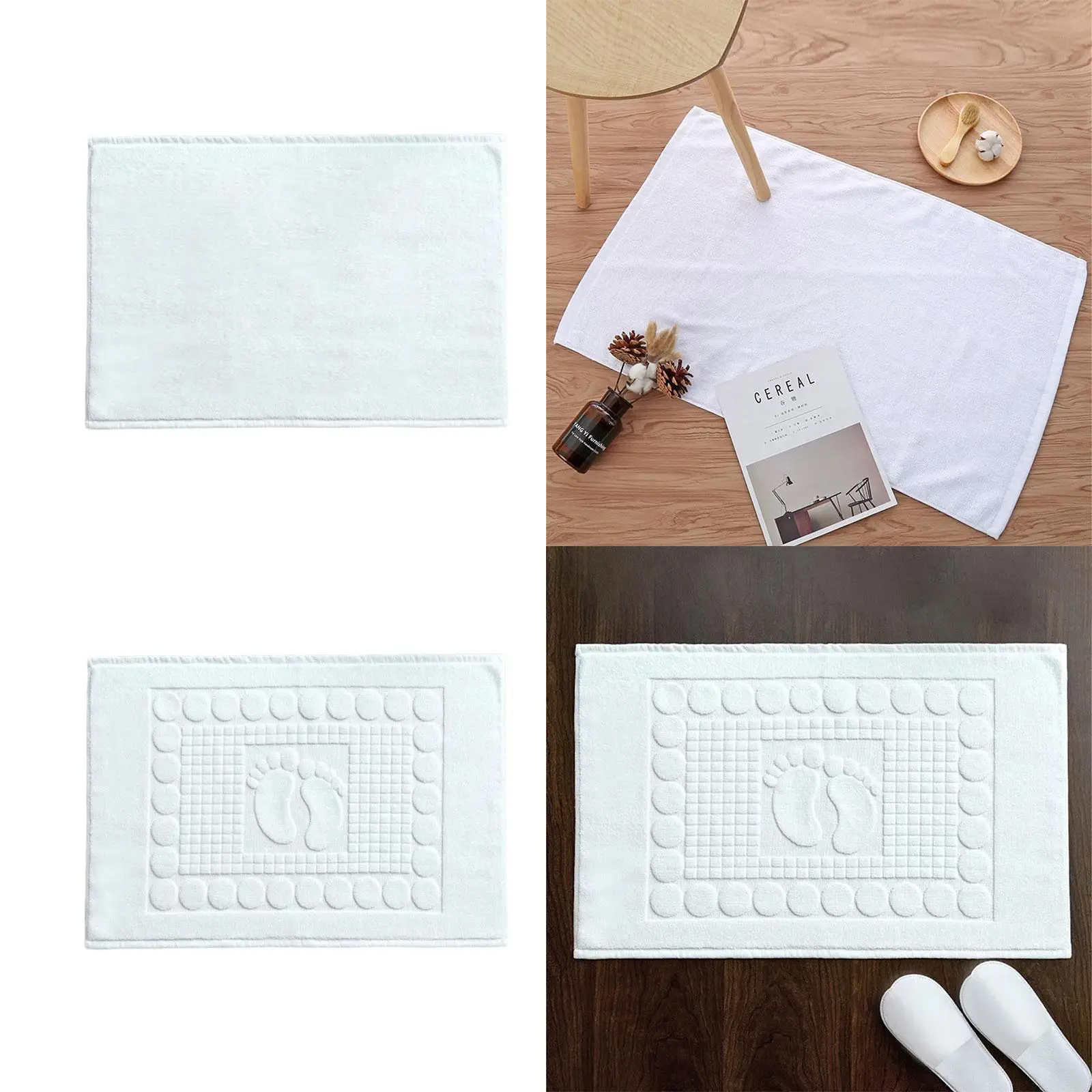 Bath Mat Quick Drying Comfortable Trendy Floor Towel for Apartment Home SPA