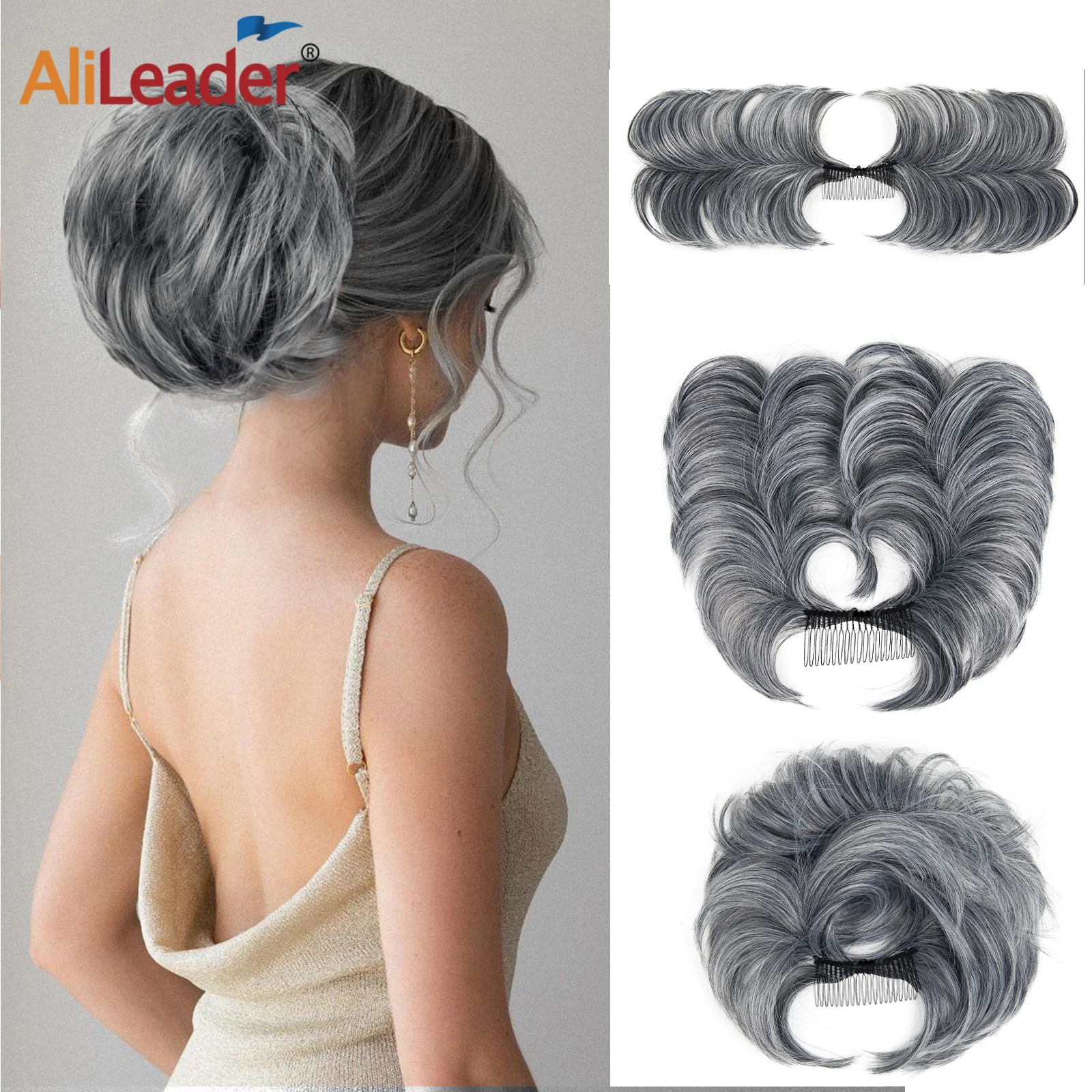 Cheap Hair Bun Messy Bun Hair Piece Comb Clip In Hair Bun Hairpiece Short Straight Versatile Tousled Updo Easy For Women