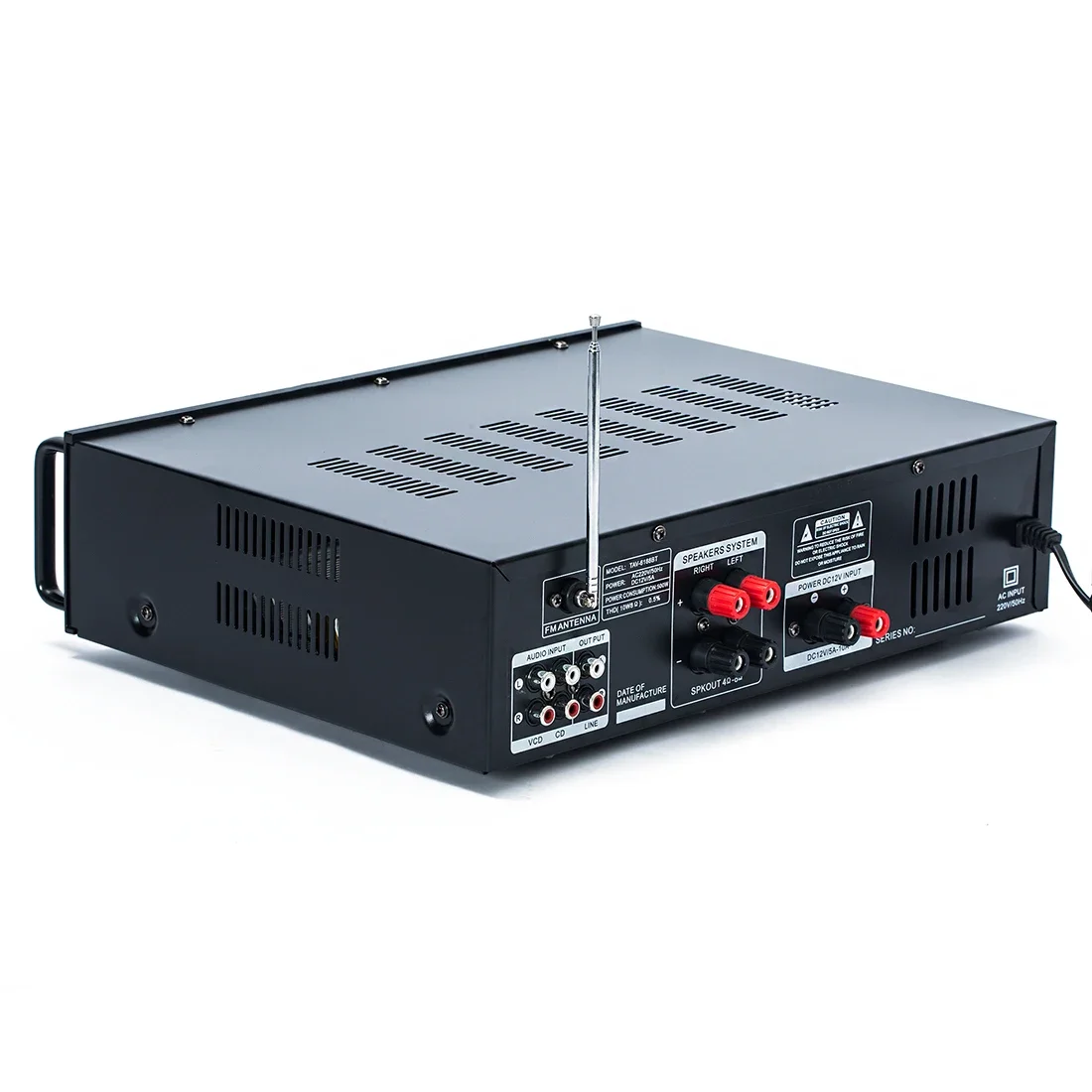 6188BT 2.1 300W High Power SD USB FM Bluetooth Amp Remote Control AV Amplifier Home Sound Power Amplifier Audio