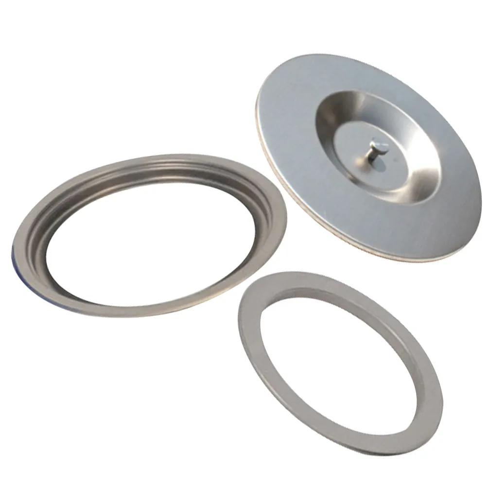 

1Set Stainless Steel Recessed Trash Bin Lid for Kitchen Countertop Garbage Can Cover Space Saving Odor Proof Replacement Lid