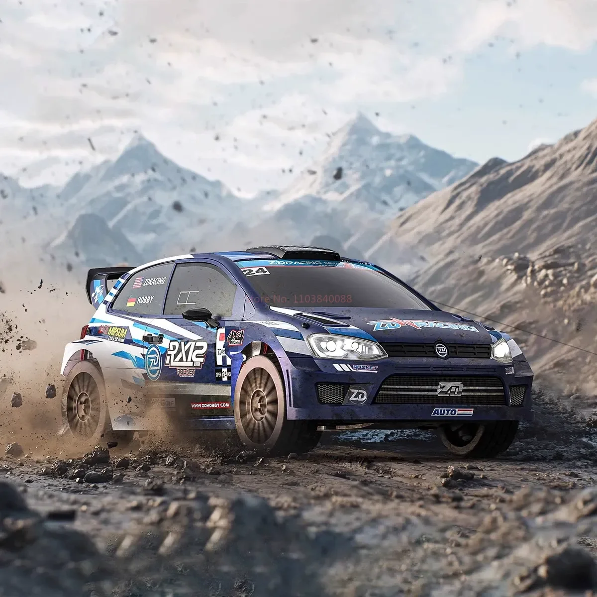 Neues Zd Racing Rx12 ferngesteuertes Auto 4wd bürstenloses Hochgeschwindigkeits-Renn-Geländewagen-Simulationsmodell Spielzeug Weihnachtsgeschenk