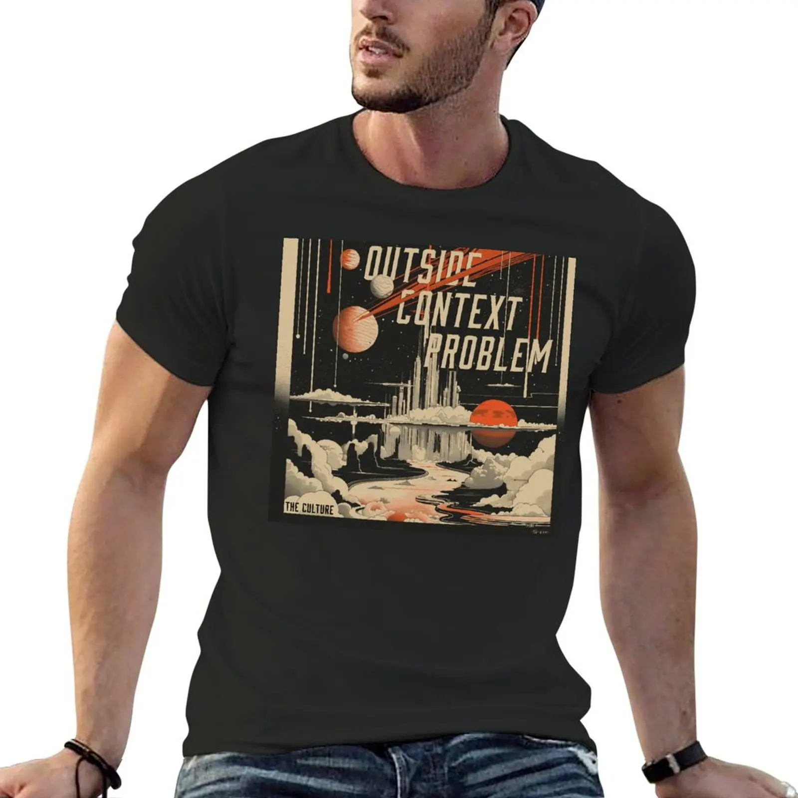 Outside Context Problem: The Culture Sci-Fi Series T-Shirt oversized graphic tee custom shirt mens t shirt graphic