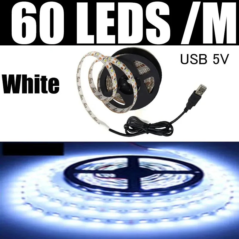 Blanc 60 LED par mètre