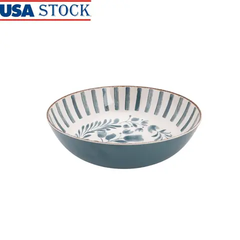 Serveringsskål i bambumelamin, hållbar, splitterskyddad, lätt, diskmaskinssäker, elegant, modern design, perfekt för inomhusbruk och utomhusbruk. 12 best sales skål melamin - №6