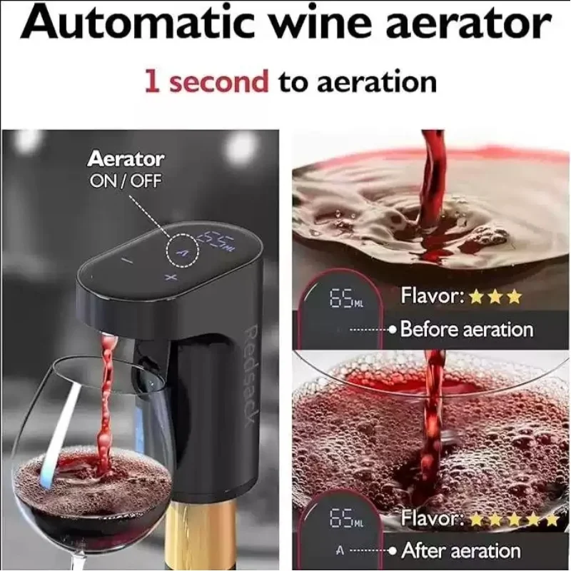 Wine Aerator Pourer Redsack Electric Wine Dispenser